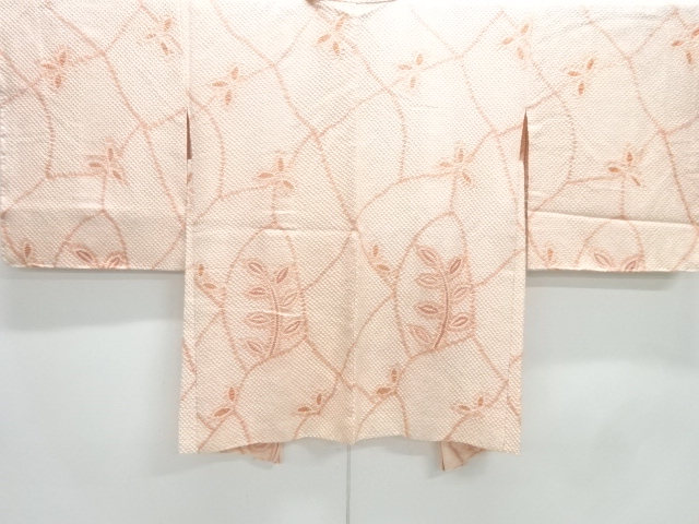 未使用品　本総絞り草花模様羽織